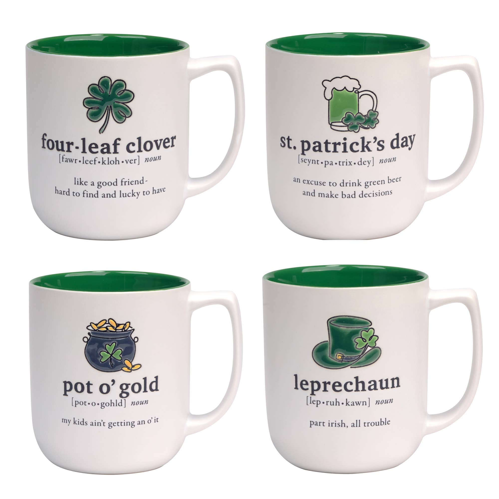 Certified International – wholesale Coffee mug – St. Patricks Day Mugs 18 oz. asst.4