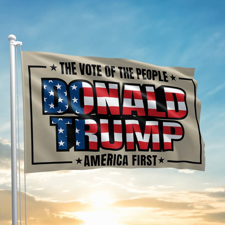 The Vote Of The People - Donald Trump Flag - 2626 for wholesale by I Love My Freedom