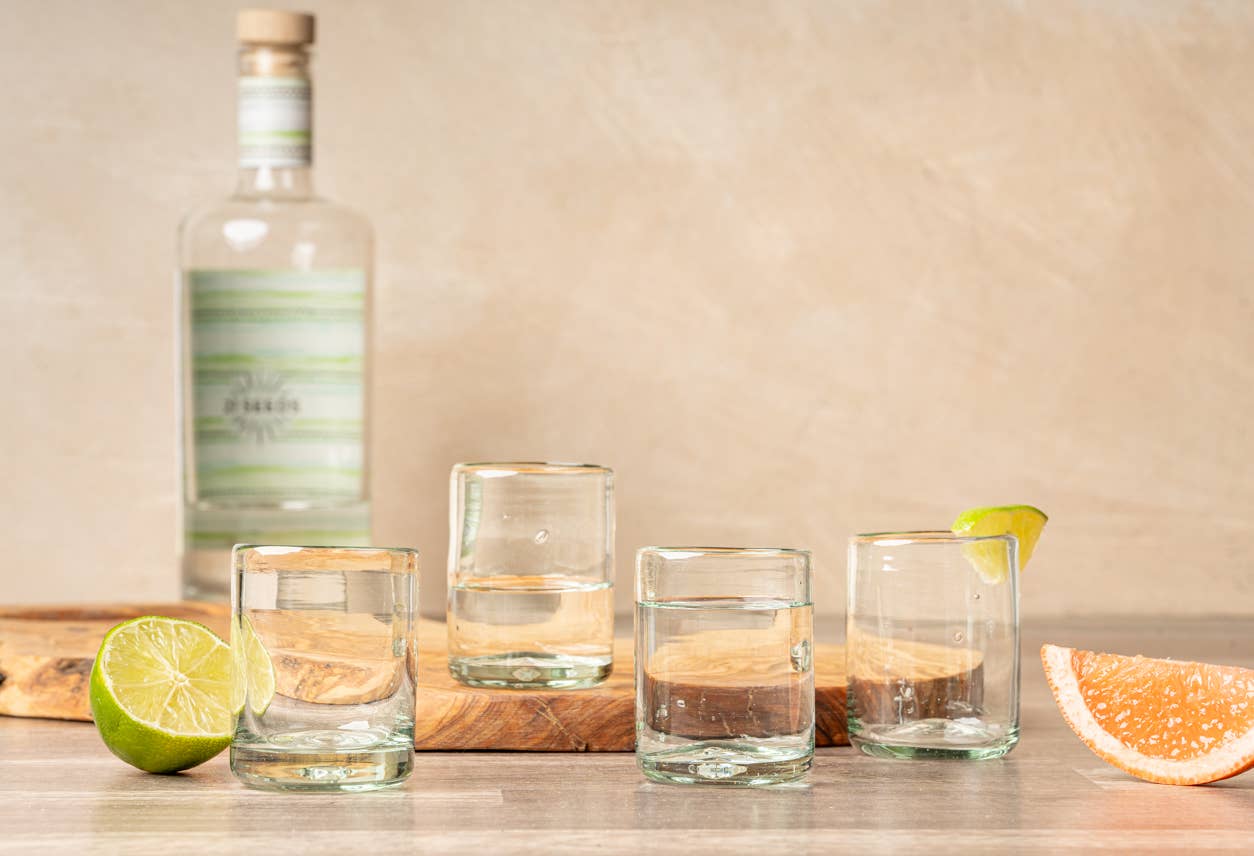 Verve Culture - Wholesale Shot glass - Handblown Shooter Glasses - Clear