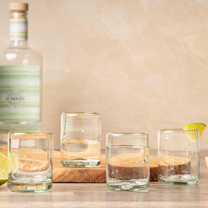 Verve Culture - Wholesale Shot Glass - Handblown Shooter Glasses - Clear