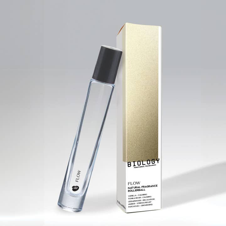 FLOW – Vanilla Amber | Natural Rollerball Fragrance Oil for wholesale by Biology Functional Fragrances