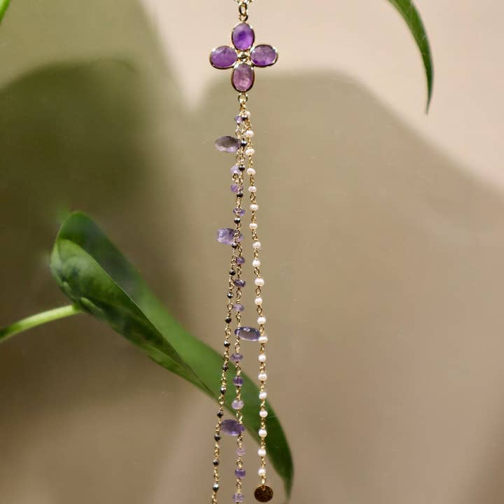 Mathilde ma muse - Wholesale Y-Neck/Lariat Necklace - HAPPY necklace: “Special lucky”2