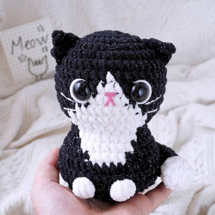 TOMOPOD LLC - Wholesale Stuffed/Plush Toy - Kids & Baby - Crochet Chonky Cats, Cute Amigurumi Cat Plushies 5