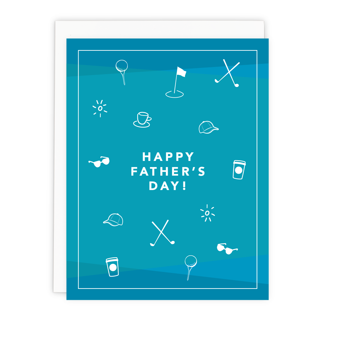 7th & Palm - Wholesale Father's Day Card - Golf Father's Day Greeting Card2