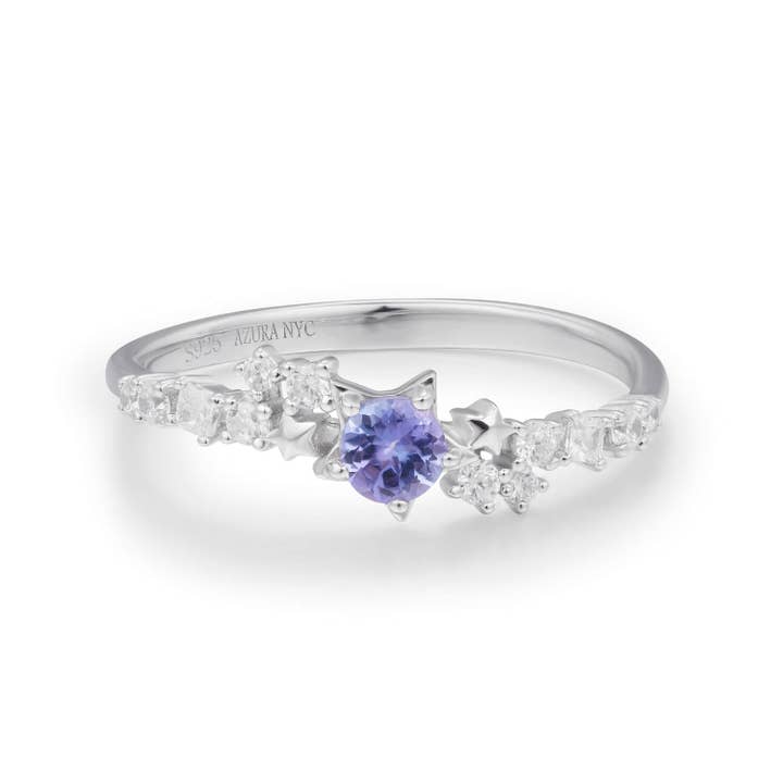Anello in tanzanite Stardust per la vendita all'ingrosso da parte di Azura Jewelry