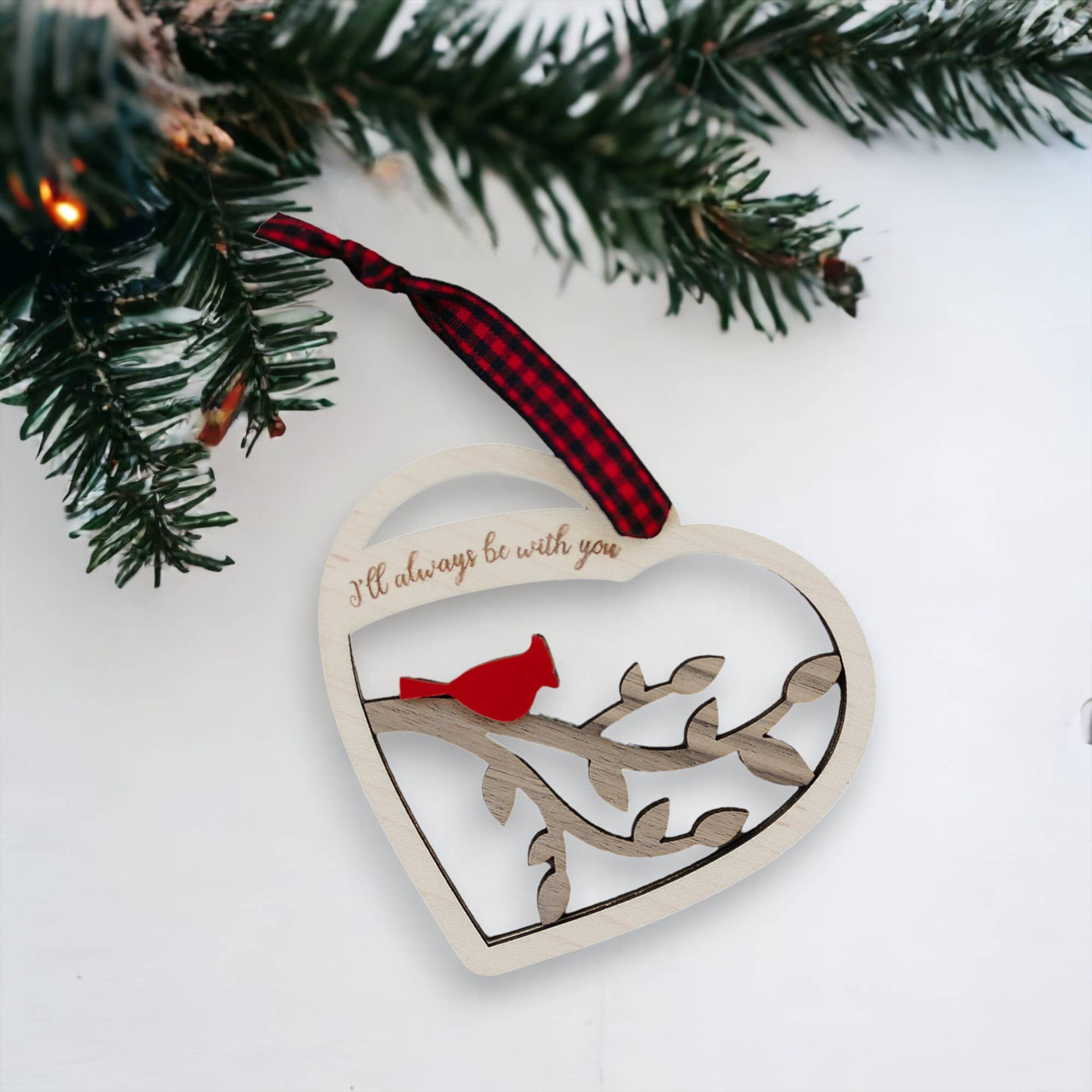 Woodlander Workshop - Wholesale Ornament - I am Always With You Christmas Holiday Ornament0