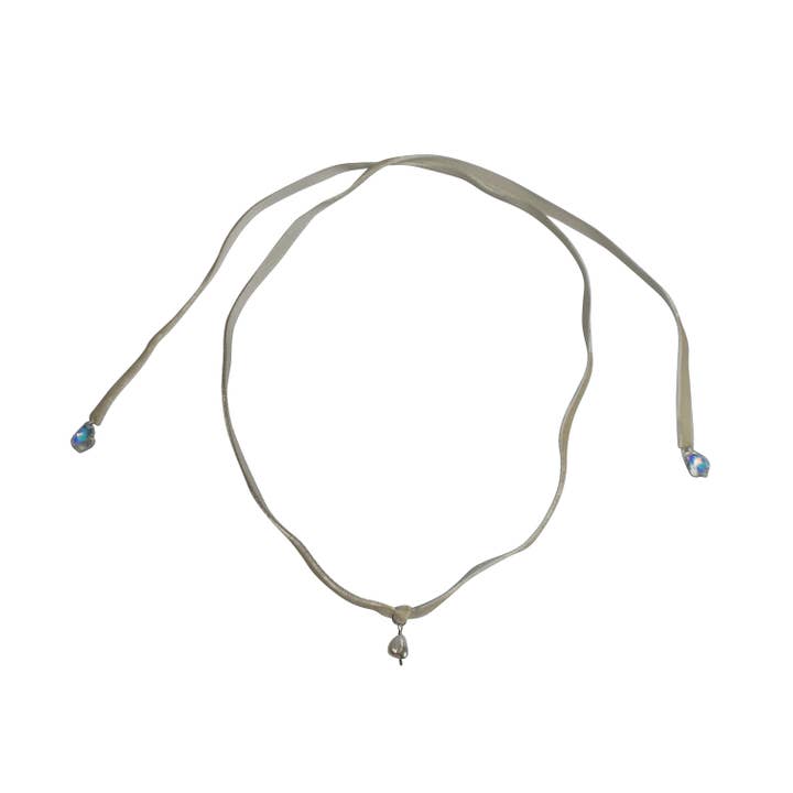 No Wallflower Project – wholesale Choker/collar – Freshwater Pearl Velvet Choker11