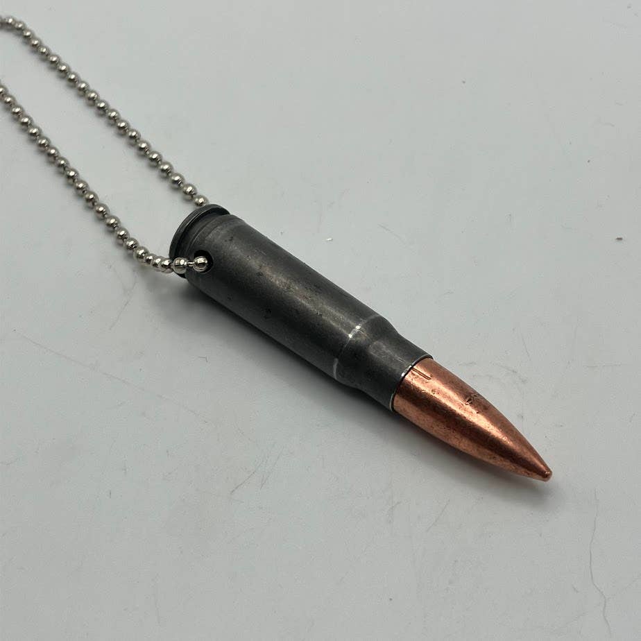 Vermont Cut Coins & 2nd Shot Round - Wholesale Pendant/Charm Necklace - Bullet Necklace - Many Calibers - .223 .45 9mm .40 10mm18
