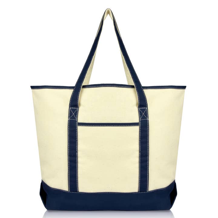 Dalix - Wholesale Tote bag – Women's - DALIX 22" Open Top Heavy Duty Deluxe Tote Bag Outer Pocket25