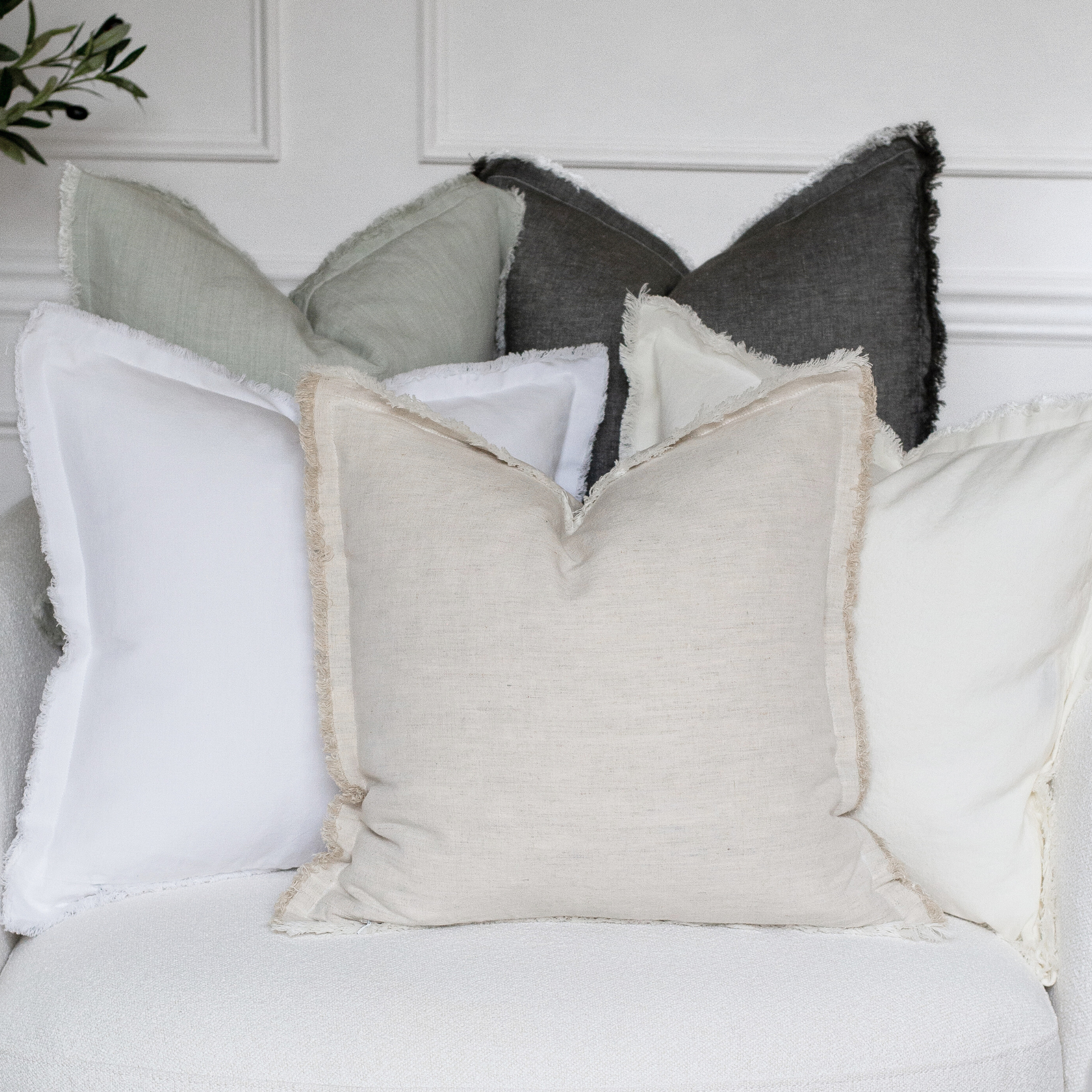 Porter Lane Home - Wholesale Throw Pillow Cover - Fringe Pillow Covers - Neutral Color Palette5