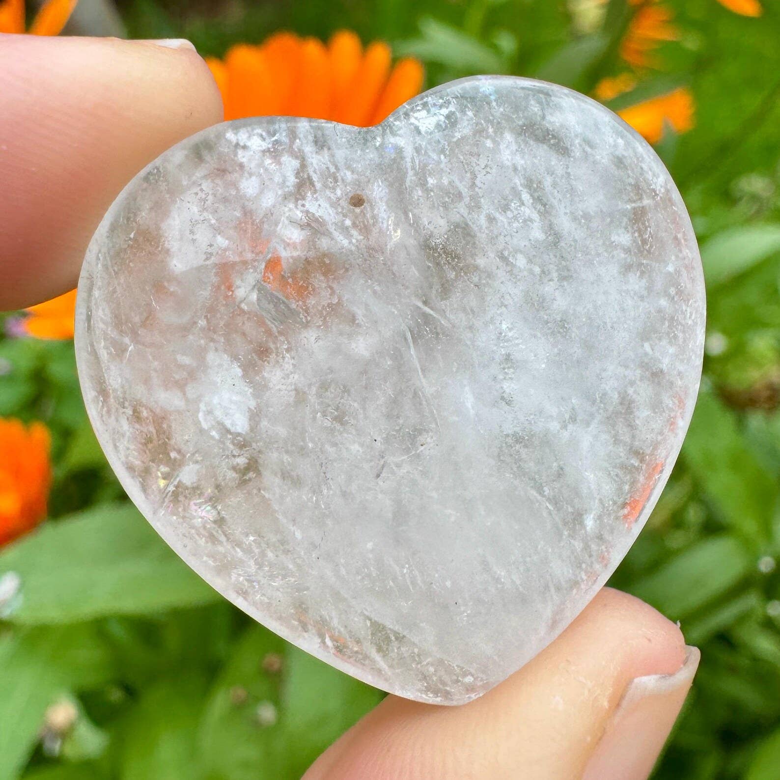 Elf Kendal Hippies - Vendita all'ingrosso Pietra/cristallo spirituale - Cuore di cristallo 30mm cuore di pietra preziosa cuori di pietra mista di Elf12