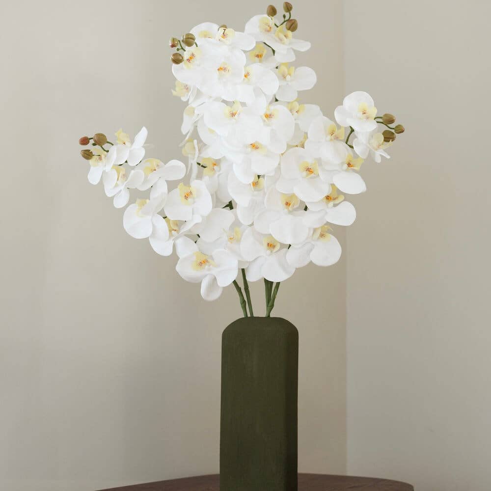 Flowrette – wholesale Artificial flowers – Artificial white orchid - high-end - real touch - Mother's Day2
