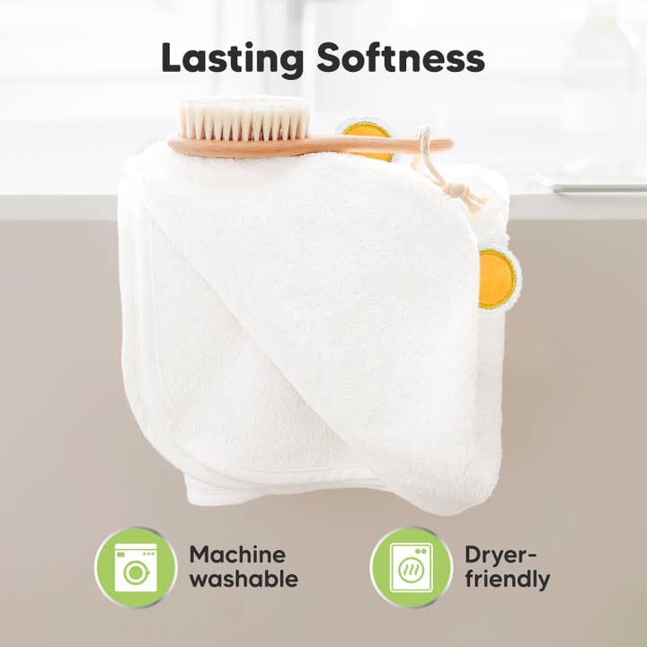 Ours Serviette à capuche KeaBabies Cuddle pour bébé en vente sur Faire5