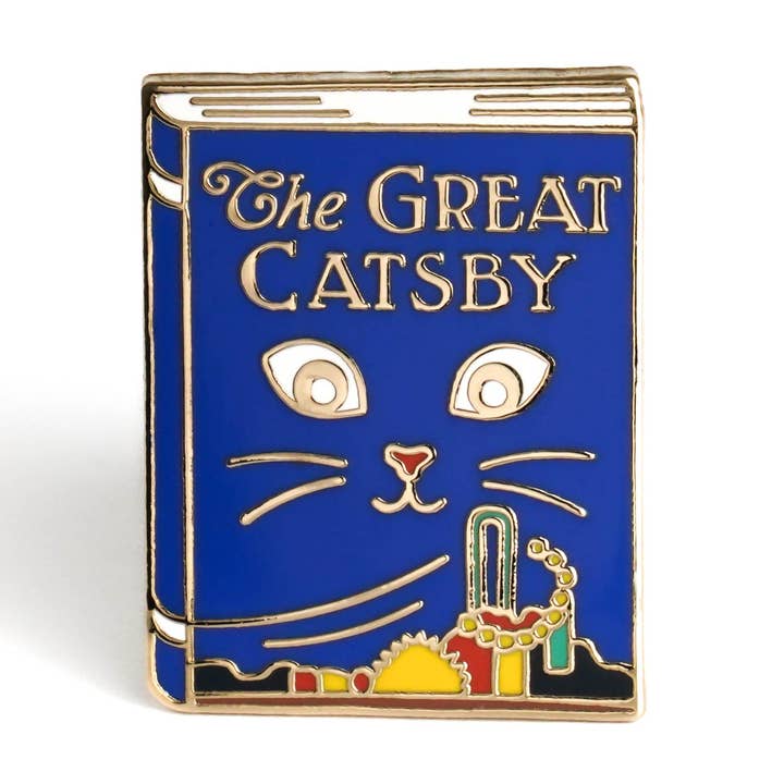 Épinglette en émail The Great Catsby pour la vente par Bona Fide Bookworm