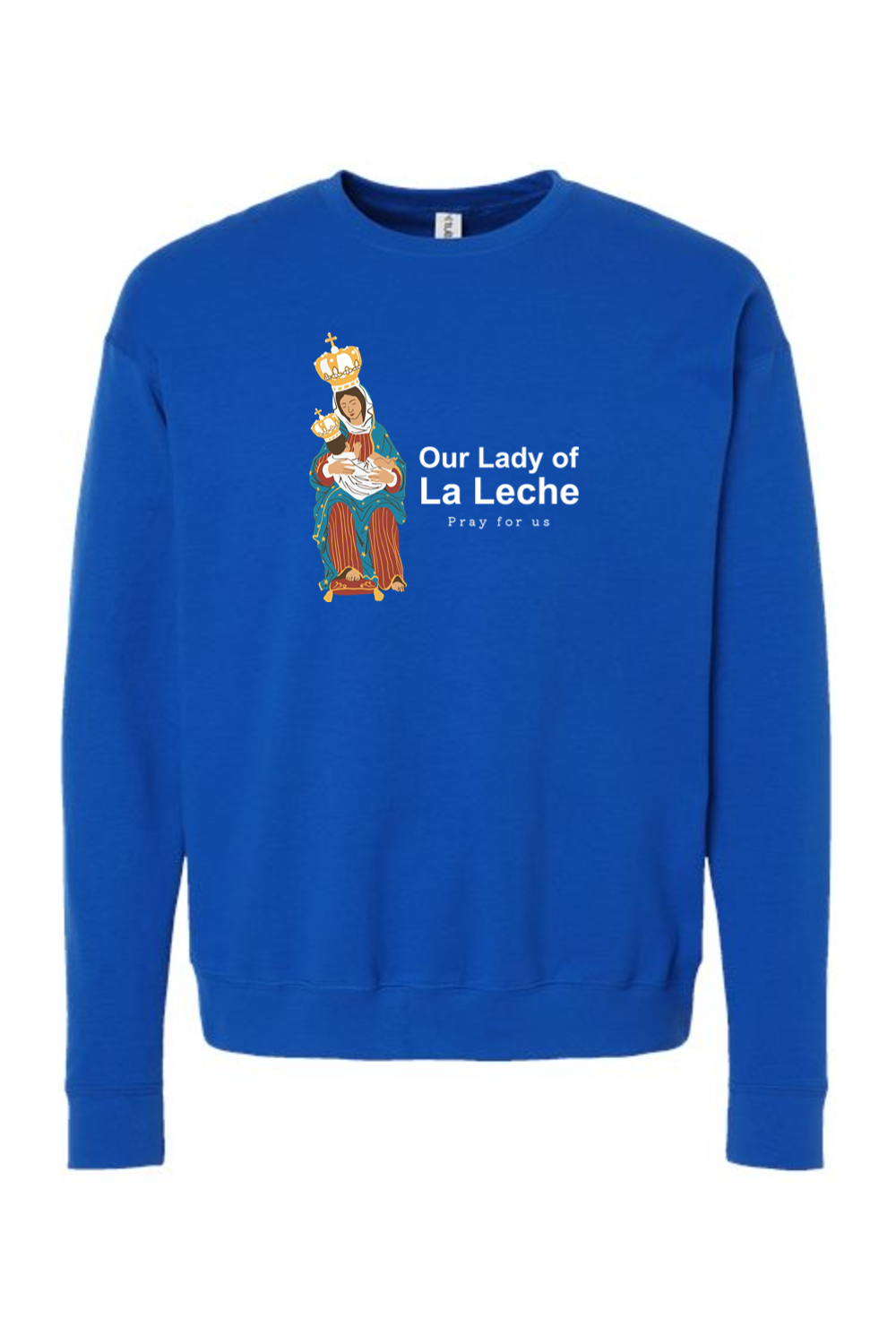 Sock Religious - Wholesale Graphic Sweatshirt - Unisex - Our Lady of Le Leche Crewneck Sweatshirt2