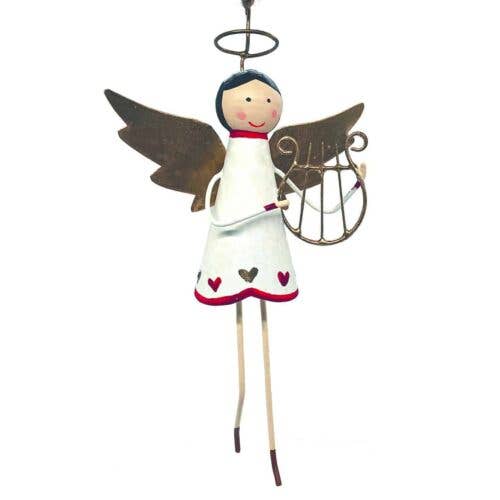 Santa and friends - Wholesale Christmas Decoration - Angel with harp
