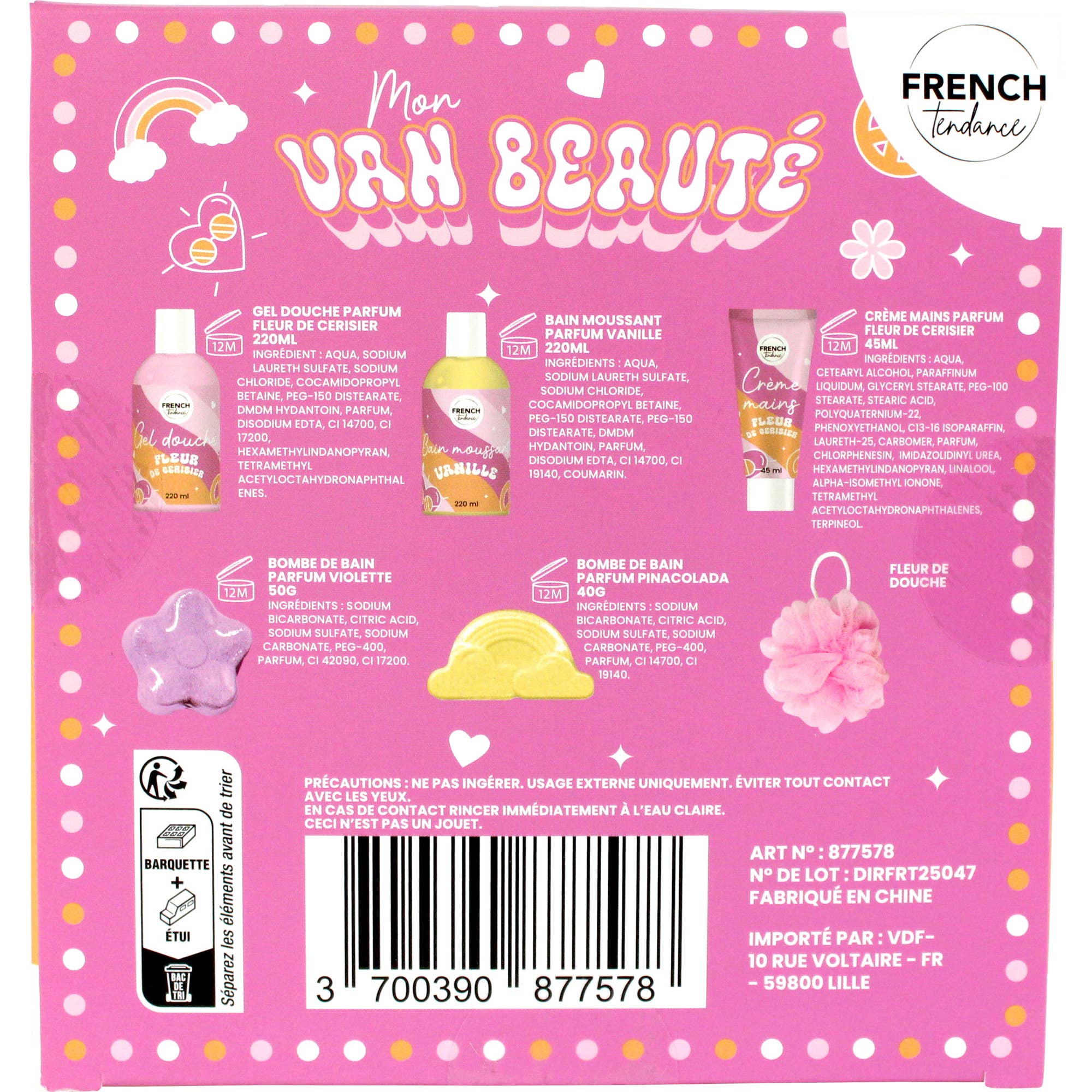 FRENCH TENDANCE – wholesale Bath & body set – My Beauty Van - FRENCH TREND3