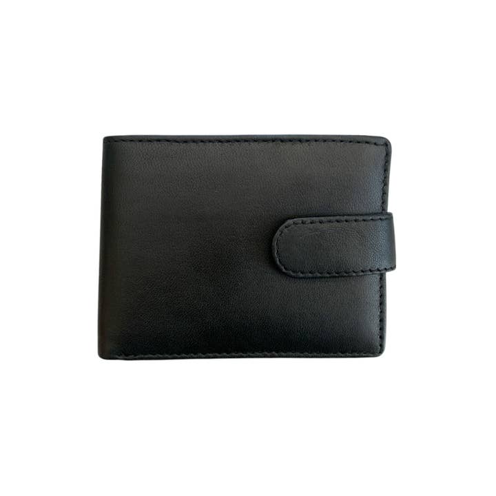 Black SMW07HL ~ Sheepskin Men's Wallet for wholesale on Faire