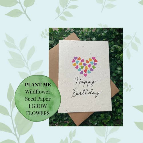 Happy Birthday Plantable Card. Birthday Card for wholesale by Little princess crafts