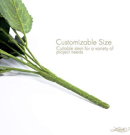 Larksilk - Wholesale Artificial Flowers - Hydrangea Silk Flower Bush,Seven Heads Per Bush,1