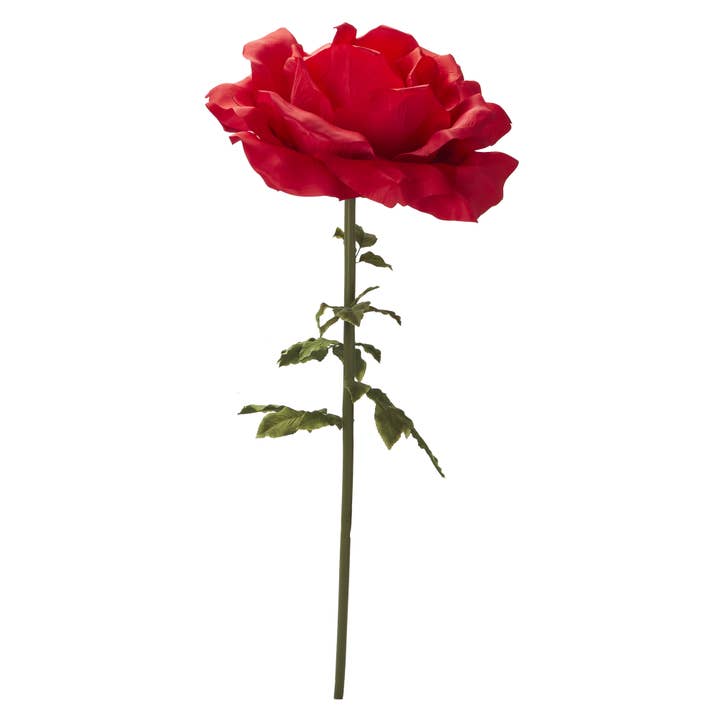Jumbo Artificial Rose 65" - Red for wholesale by Portofino International Trading, USA