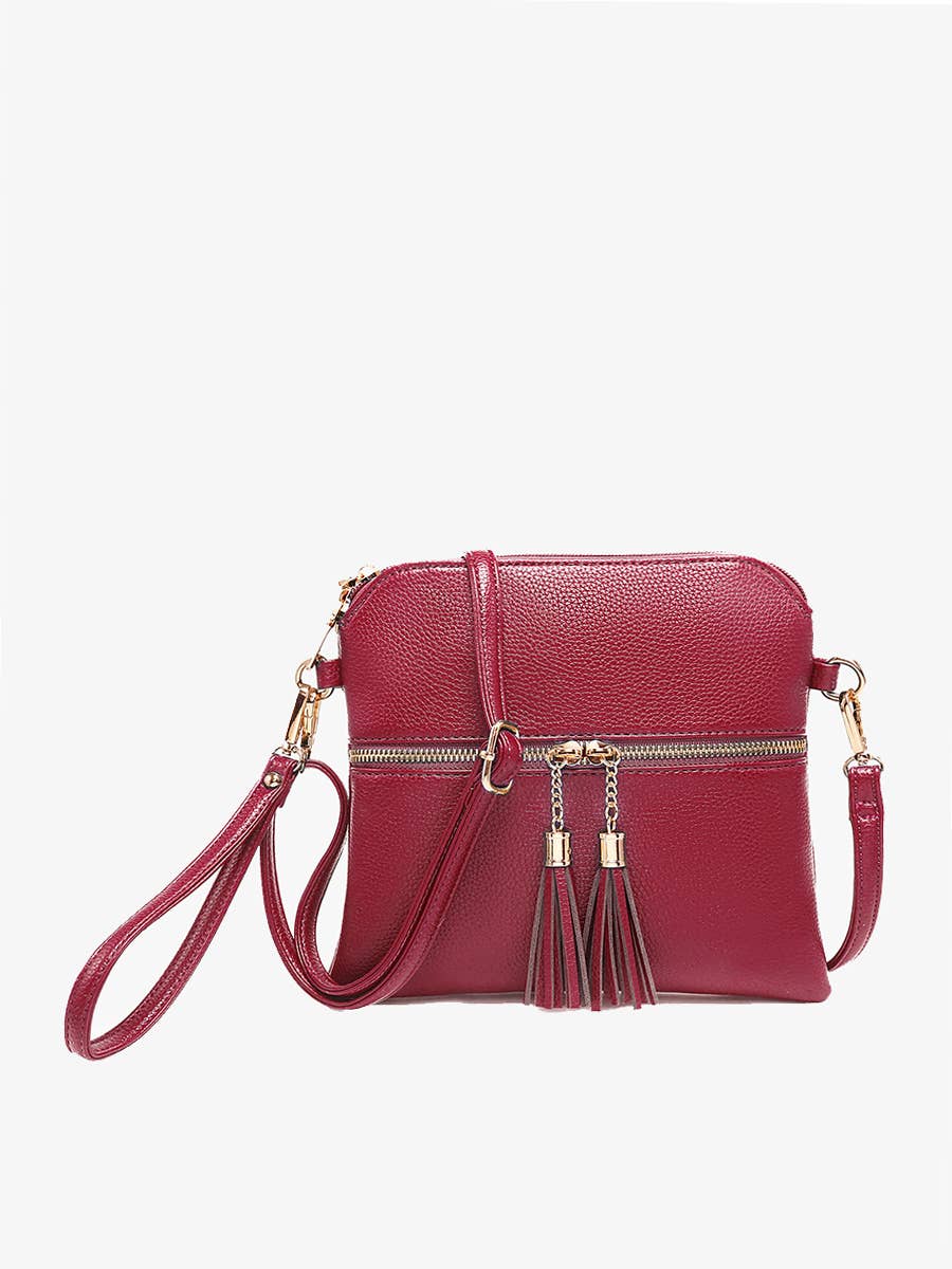 Jen & Co. - Wholesale Crossbody Bag - Women's - M1785 Tara Double Zip Crossbody Bag/Wristlet4