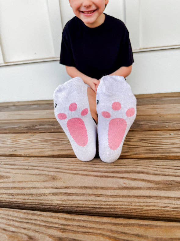 Kickin it up Socks - Wholesale Socks - Kids - Rad Bunny with Pink Bunny Foot6