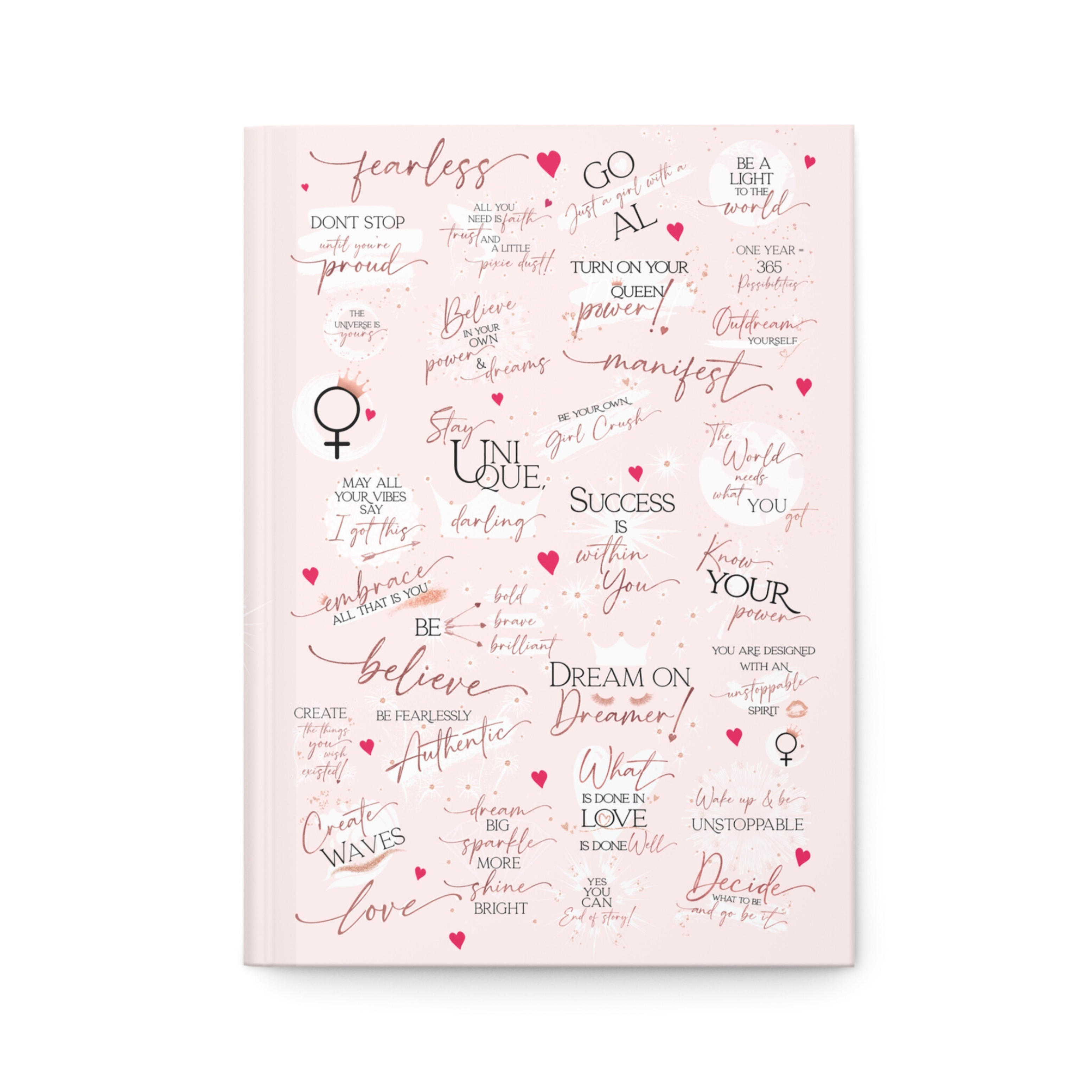 Girl Power 24/7 - Wholesale Journal/Diary - Girl Boss Hardcover Journal - Make an Impact! - Pink Rose5