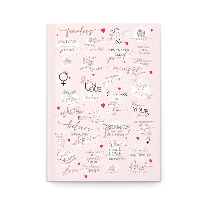 Girl Power 24/7 - Wholesale Journal/Diary - Girl Boss Hardcover Journal - Make an Impact! - Pink Rose5