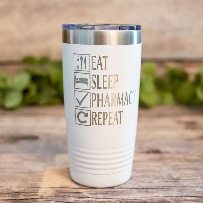 Eat Sleep Pharmacy - Engraved Personalized Pharmacist Mug for wholesale by 3C Etching