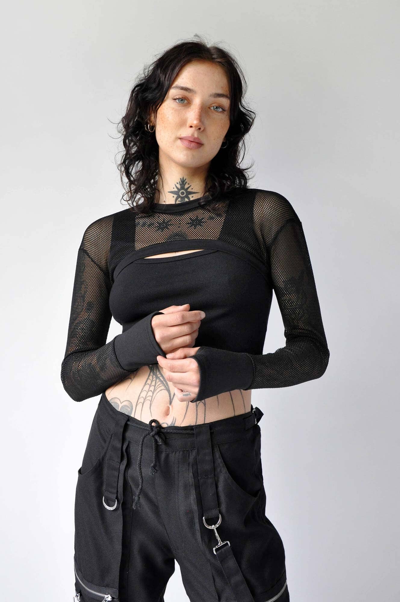 NOCTEX - Wholesale Blouse - Women's - Mesh Net Shrug4