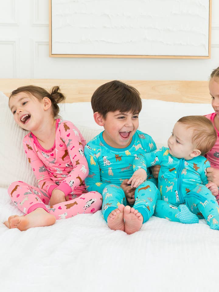 Toddler Girls Pink Puppy Playtime Bamboo Viscose Ruffle Long Sleeve Pajama Set
for wholesale on Faire