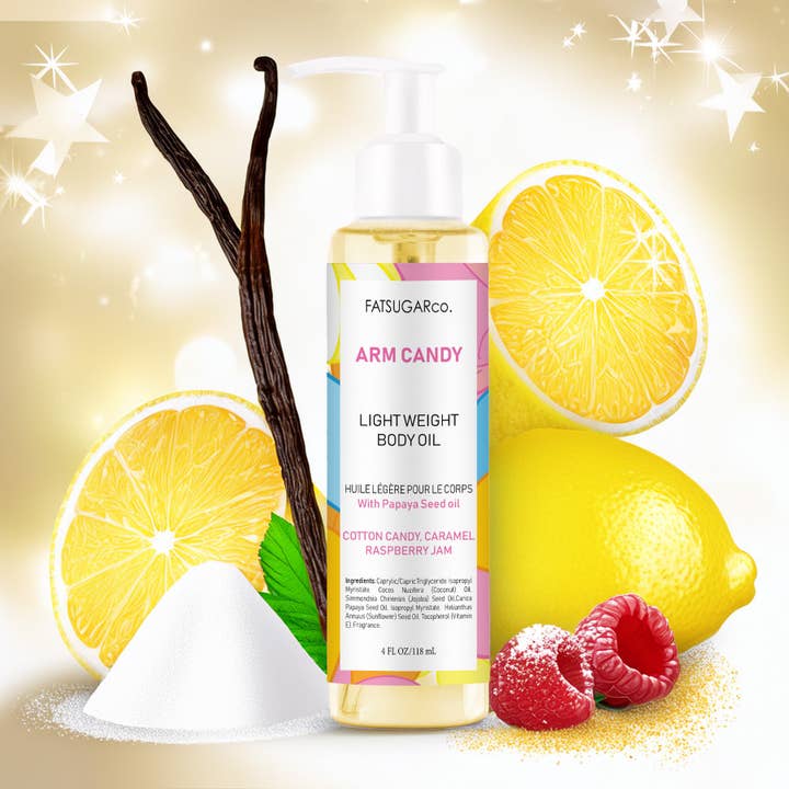 Arm Candy Body Oil Sugar Fragrance for wholesale by Fatsugarco