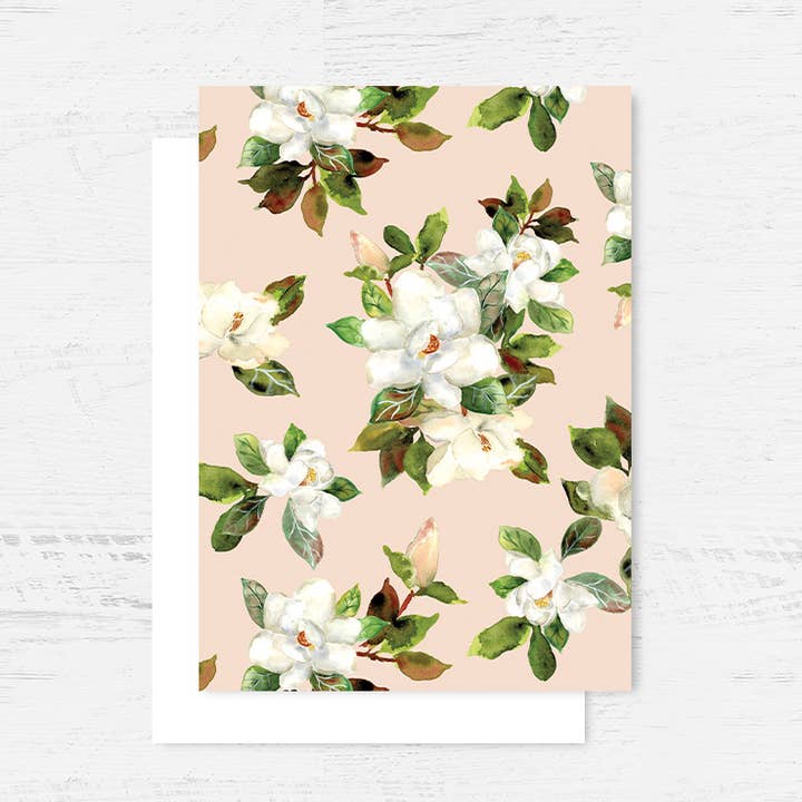 Magnificent Magnolia Greeting Card for wholesale by Breezy Bird Studio