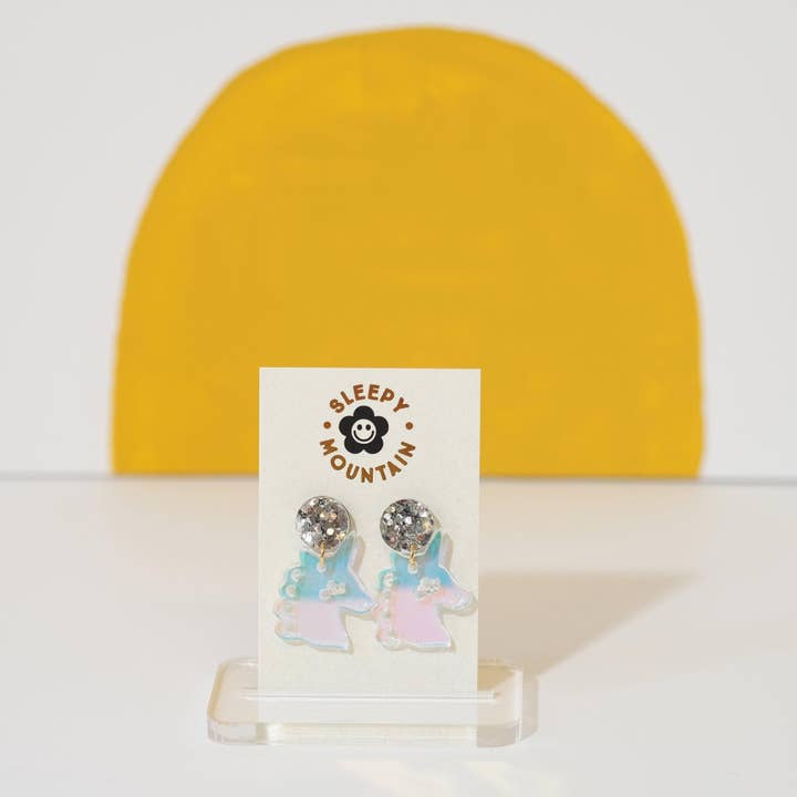 Sleepy Mountain - Wholesale Dangle Earrings - Iridescent Unicorn Dangle Earrings1