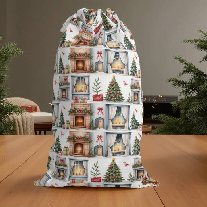 Sacco di Lusso per il Camino di Natale - Perfetto per Regali e Decorazioni Festive per la vendita all'ingrosso da parte di Aminelle & Willow