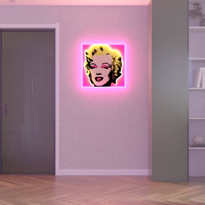 Yellowpop - Wholesale Neon Sign - Marilyn Monroe Small by Andy Warhol - LED neon sign