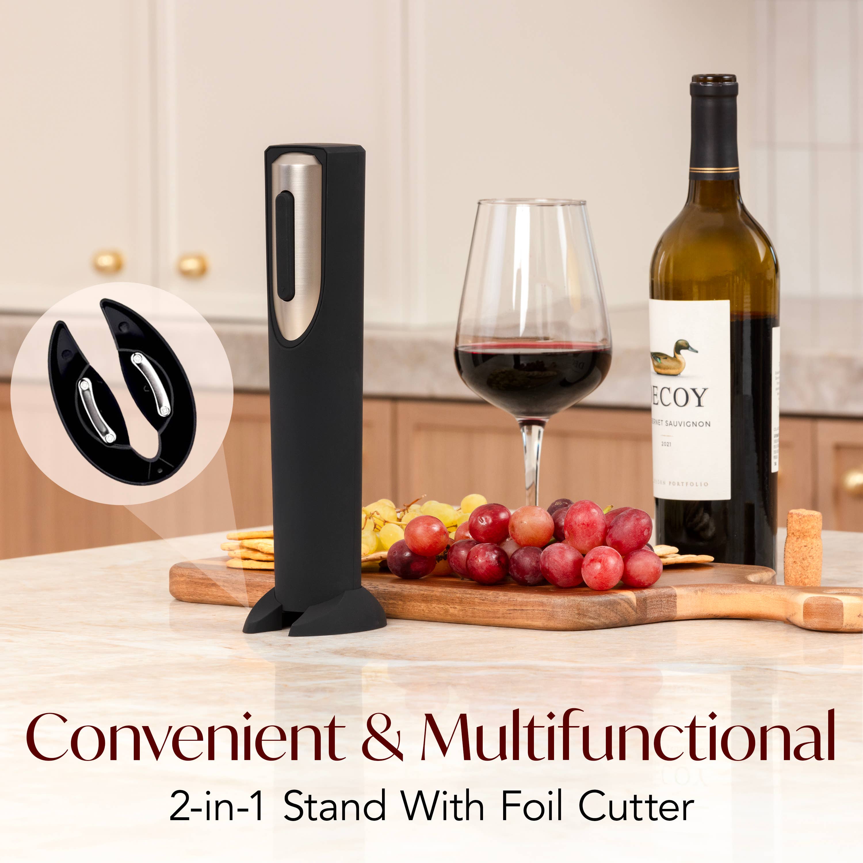 Vin Fresco - Wholesale Wine Tool Set - Vin Fresco Electric Wine Opener, Battery-Powered Corkscrew20
