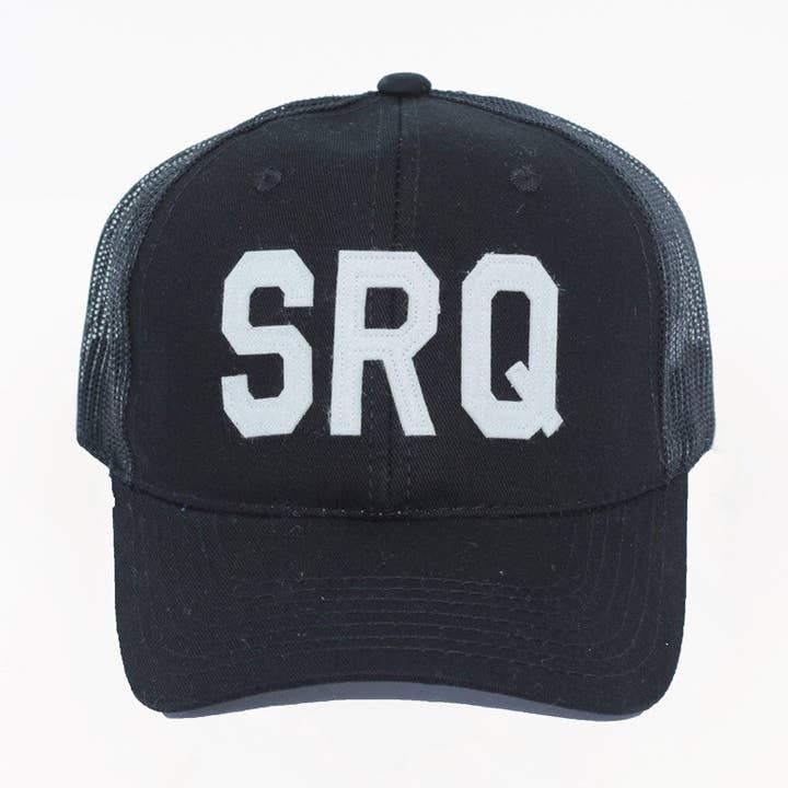 SRQ - Sarasota, FL Trucker Hat for wholesale by Aviate Brand