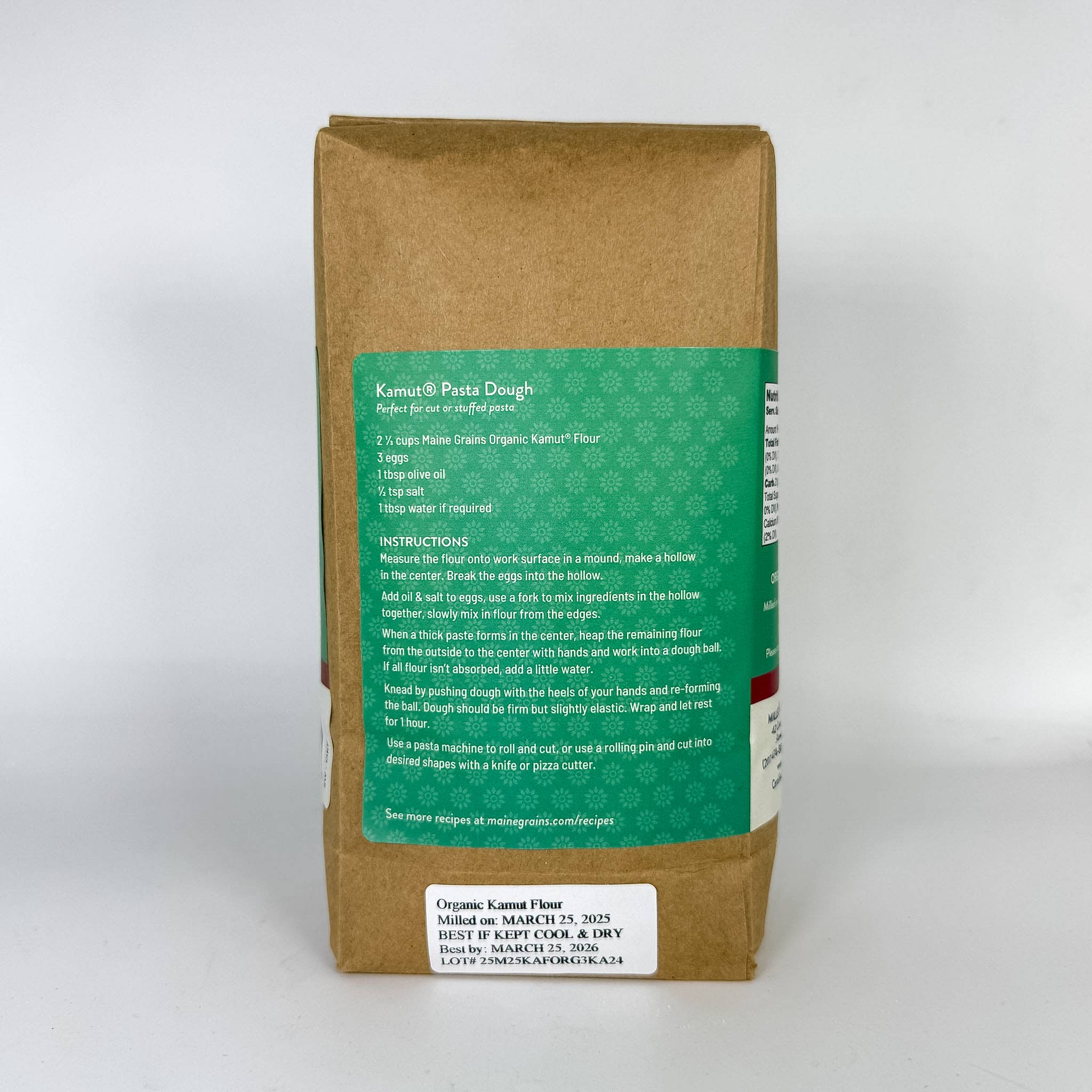 Maine Grains - Wholesale Flour - Organic Kamut Flour / 6x2.4#1