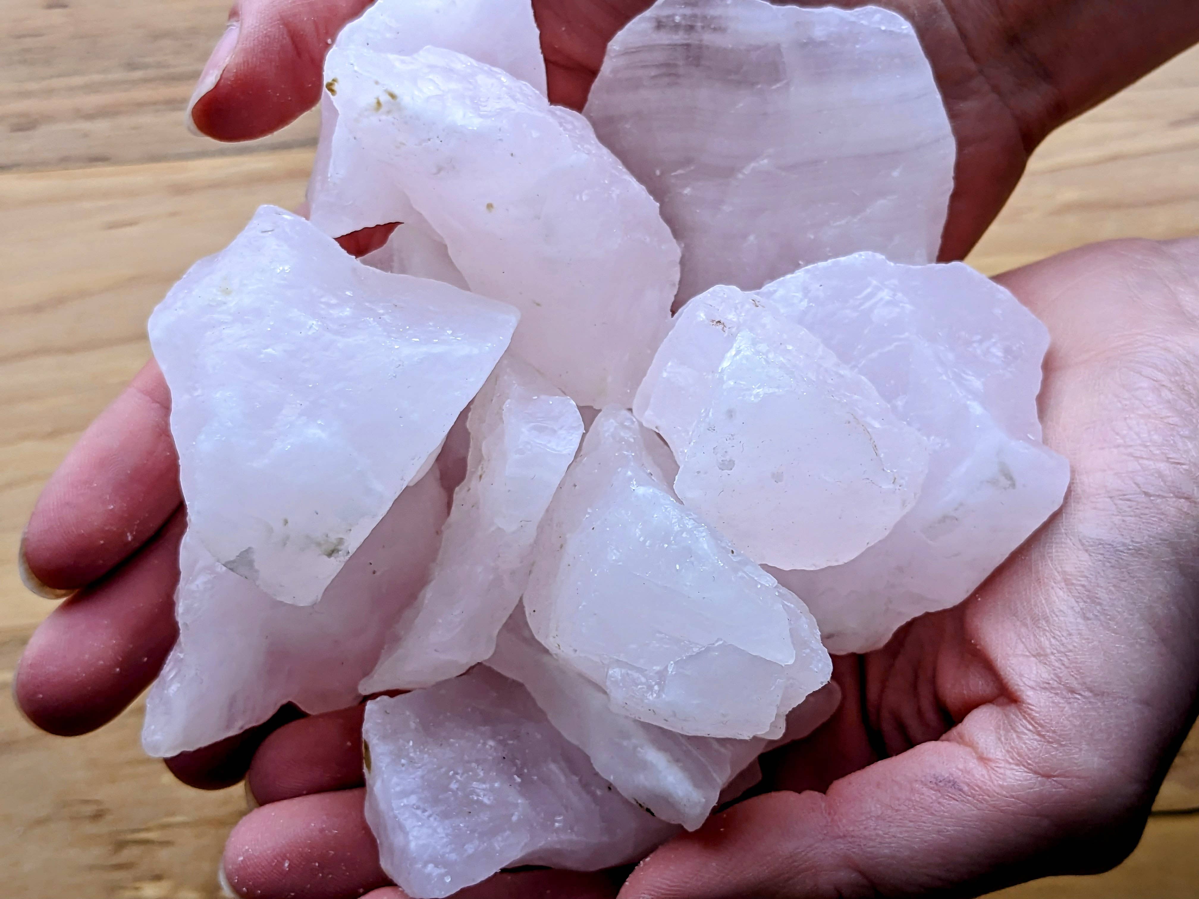 Jensen Rocks - Wholesale Spiritual Stone/Crystal - Mangano Calcite Rough Chunks - 1-6 LB Lots - UV Reactive5