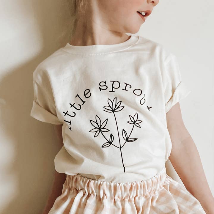 Kleiner Spross | 100% Baumwoll-Babybody oder T-Shirt für den Großhandel von Wildflowers + Cotton