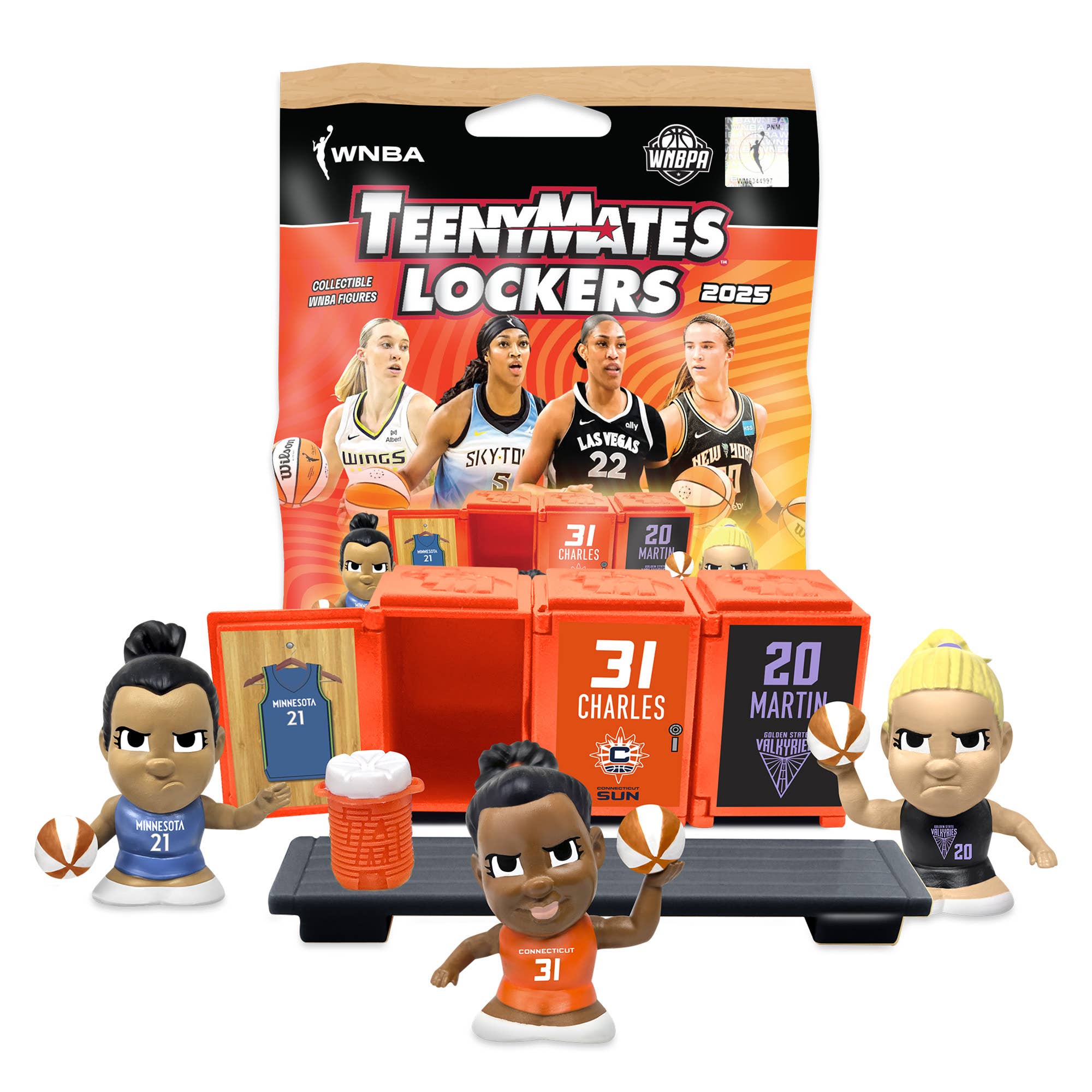 Party Animal, Inc. - Wholesale Figurine Toy - Kids - TeenyMates WNBA 2025 Locker Room Set0