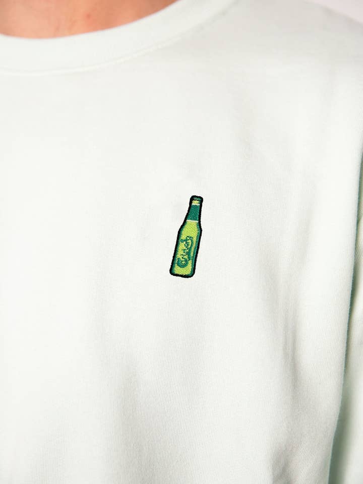 Carlsberg | Embroidered organic cotton men's sweater for wholesale by Fashion Drinks