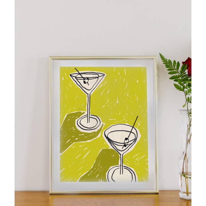 Lacey McKeever Illustration - Wholesale Art Print - Martini Print