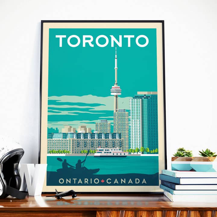 Olahoop Travel Posters - Wholesale Poster - Toronto Ontario - Canada travel poster