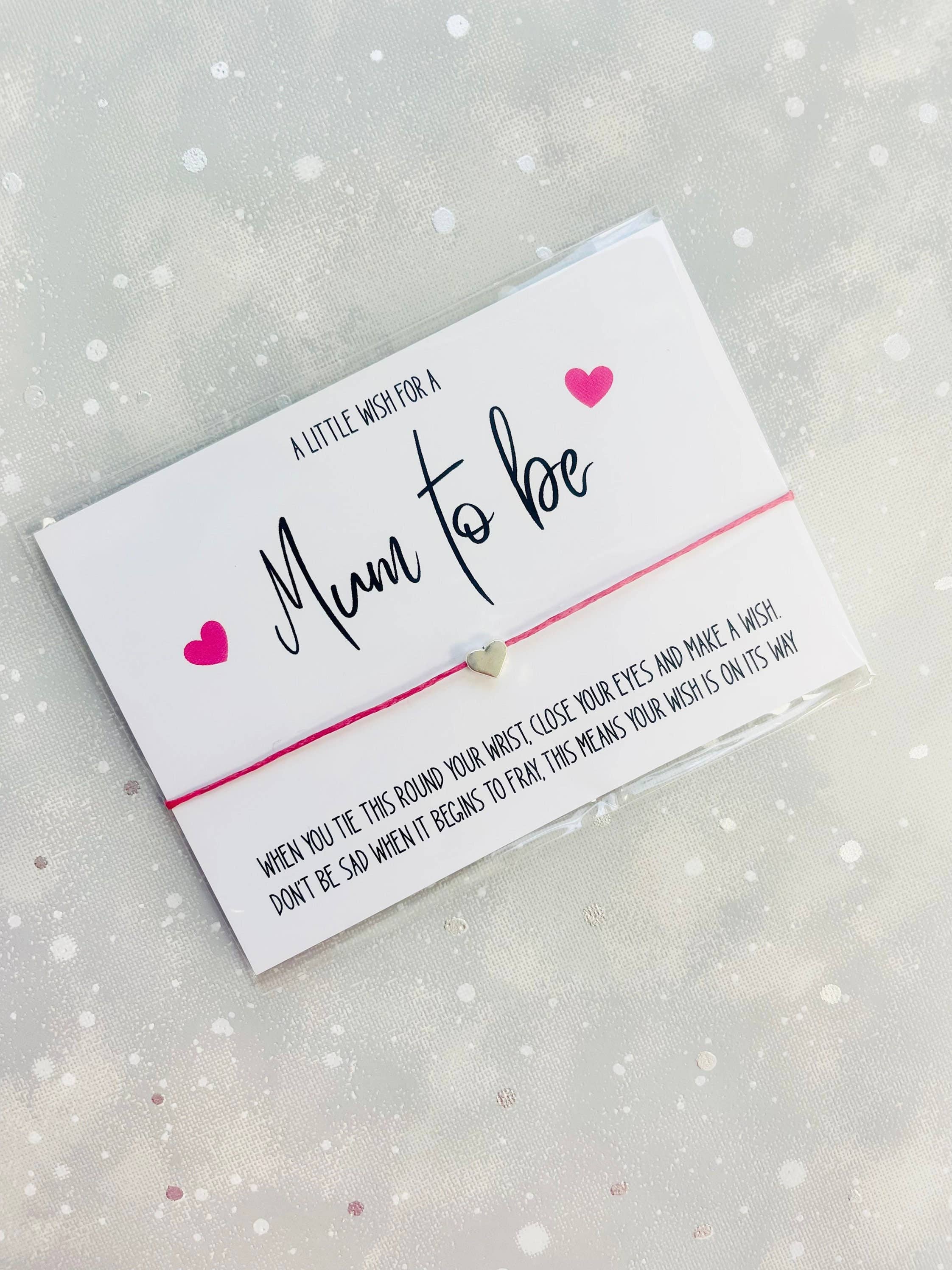 The Gift Club – wholesale Charm/dangle bracelet – Mum To Be Wish Bracelet and Pregnancy Gift0