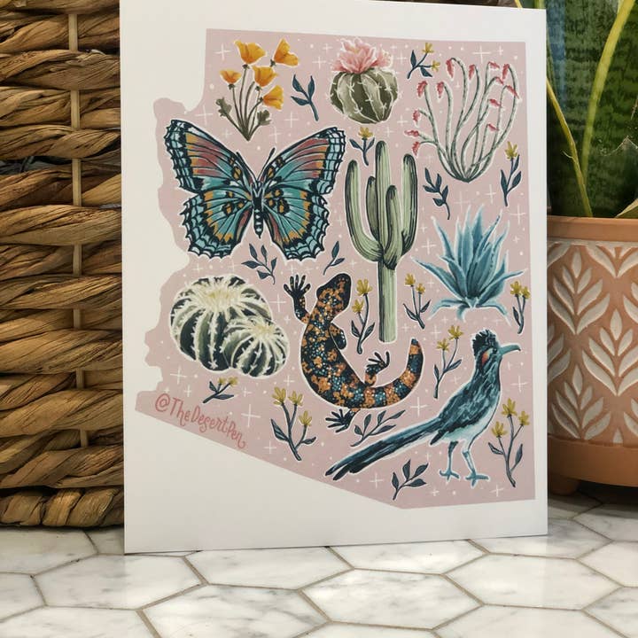 Arizona Blush Print for engroshandel hos TheDesertPen