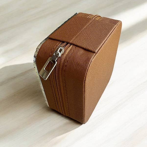 Andrea Bijoux - Wholesale Jewelry Box/Organizer - WESTERN PATTERN METAL PLATE JEWELRY BOX3