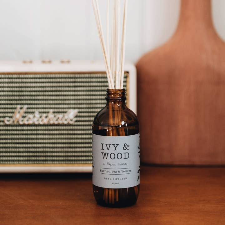 Ivy & Wood - Wholesale Reed diffuser - Botanical: Bamboo, Fig & Vetiver Reed Diffuser1